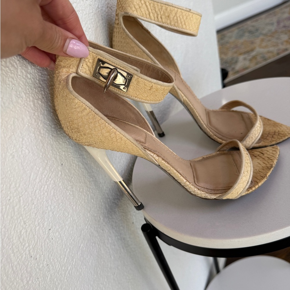 Givenchy Shark Lock Python Heels - image 2